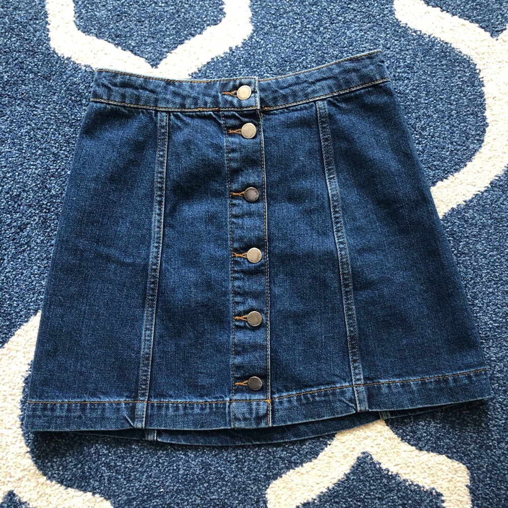 Top shop denim mini skirt